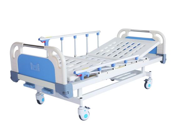 E9雙搖護(hù)理床 (四角剎車、折疊護(hù)欄）