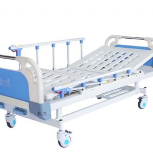 E9雙搖護(hù)理床 (四角剎車、折疊護(hù)欄）
